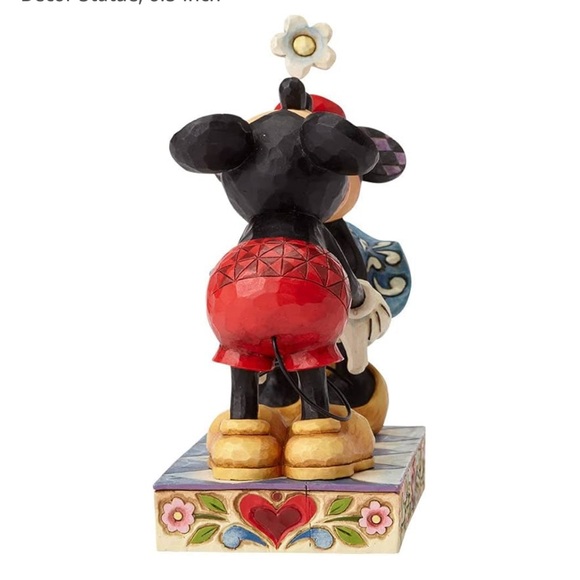NEW Disney Mickey and Minnie Mouse “Smooch for my Sweetie” Kissing Figurine - Picture 3 of 5
